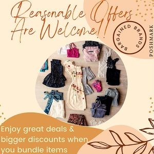 Reasonable Offers Are WELCOME! Bundled Items SAVE a bundle!!!😁